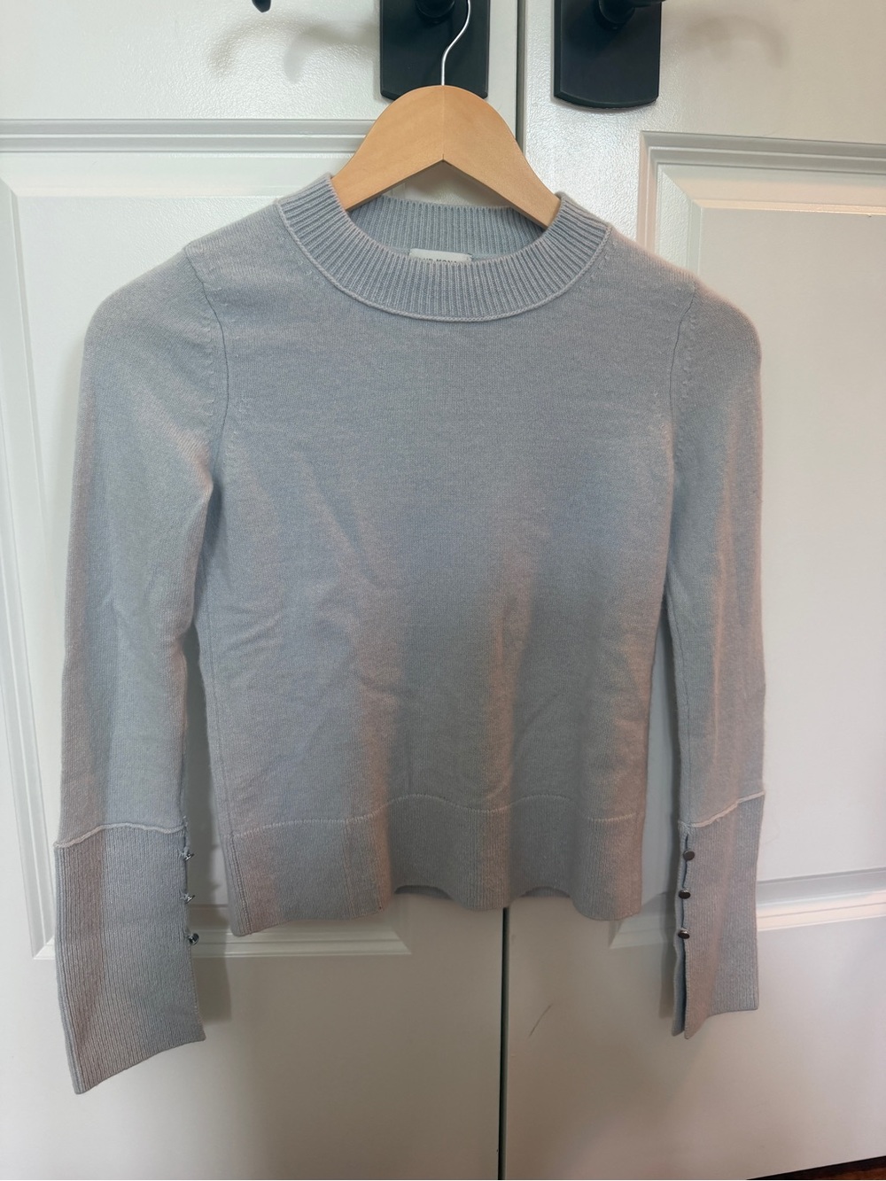 Club Monaco Light Blue 100% Cashmere Crewneck Sweater XS